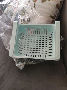 1 Set Fridge Storage Containers &amp; 2 Adjustable Racks