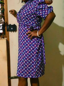 Retro Floral Wrap Dress