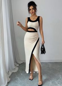 Colour Block Tank Dress
