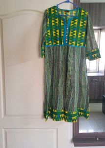 Printed Green Kurta never used