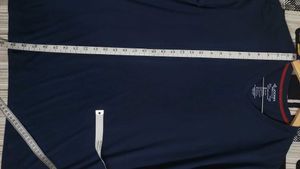 Jockey Men&#39;s V Neck Navy Blue Cotton Tshirt