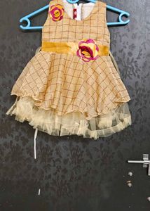 Baby Girl Golden Colour Frock