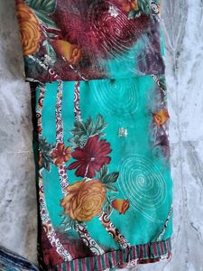 Beautiful Multi Colour Saari