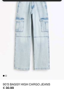 H&amp;M Light wash Cargo pants