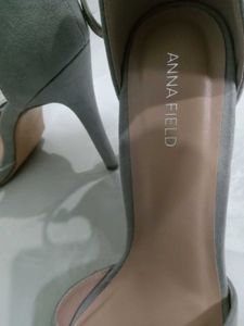 Grey Suede Stilletos