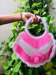 pink flower bags