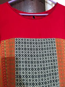 ♥️ Red ♥️ Sleevless Kurti