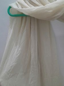 off white lace dupatta