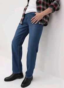 Streetwear cool denim straight fit jeans