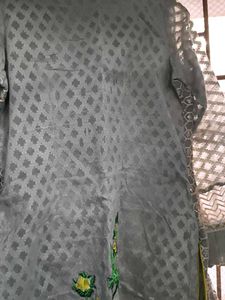Pure Organza Pakistani Grey Suit