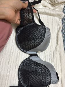 Brand New Bridal Clovia Gray Plus Black Net Bra✨✨