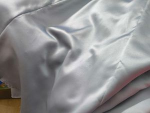 Blue Satin Gown
