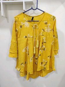 Yellow Floral Top