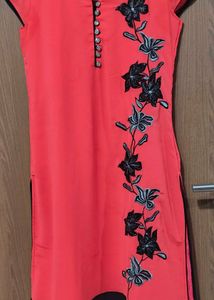 Tomato Red Kurti For Women
