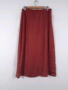 Rust Casual  Elastic Skirt (Women's)