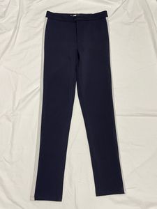 Navy blue trouser pant with white strip Size-30