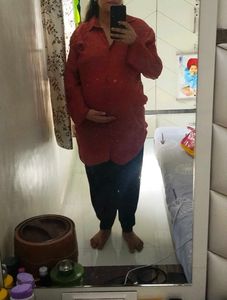 Only Wear 1 Once Pregnancy Photo Shoot Shirt Kurta
