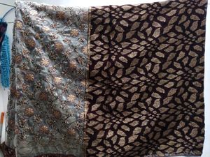 Elegant Embroidered Saree(GEORGETTE+ TISSUE)