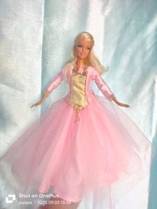 Custom Pink Anneliese Barbie Doll Dress