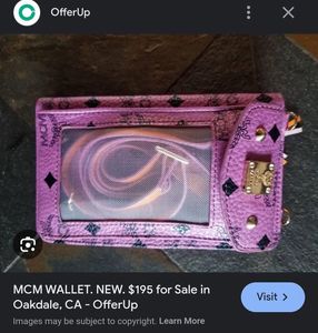 Pink MCM Phone Crossbody Bag