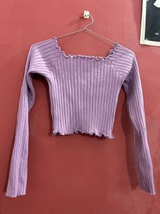 Purple Crop Top