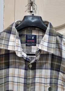 Checked Button-Down Shirt