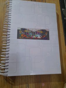 400 Pages White Spiral Notebook, (Ragister/Dairy)