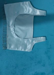 Black And White Satin Blouse Combo