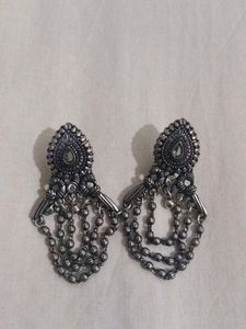 Ethnic Silver Earrings