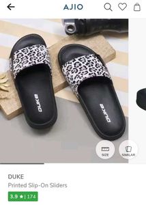 Duke Leopard Print Slides