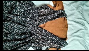 Floral Print Ruffle Mini Dress