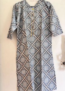 Gray Printed Kurti