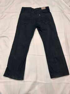 ROBBERS BLACK COTTON PANTS