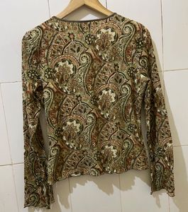Paisley Print Top