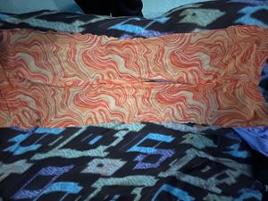 Retro Swirl Print Mesh Pants (Never Worn)