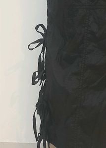 NUON bow detail parachute pants