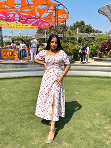Floral Slit Dress