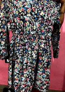 Floral Print Mini Dress