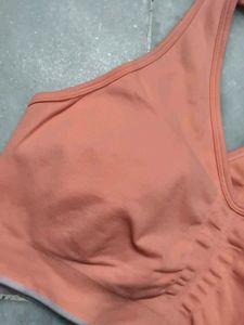 Peach Sports Bra