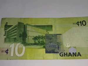 Ghana 10 Ceidi Currency Numismatic