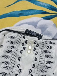 White Embroidered Cami Dress