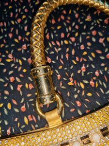 Sparkling Gold Embellished Clutch
