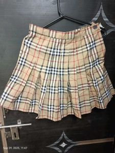 Classic Plaid Pleated Mini Skirt