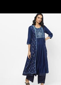 Avaasa Blue Colour Kurta Size L