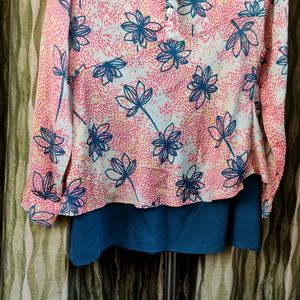 PRICE DROP!!!! Minerals Satin Flouncy Top 🧡