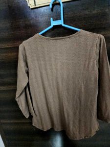 Brown Casual Top