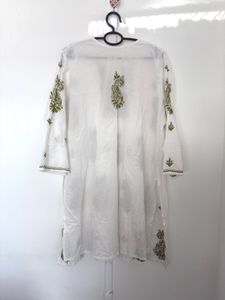 Chikan White Kurta
