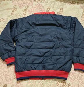 Kids' Red &amp; Blue Hooded Jacket