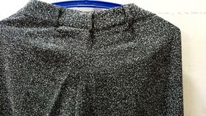 Greyish black white dots High waist Trousers Pant