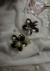 Floral Hair Clips Gold/Rosegold-1pc